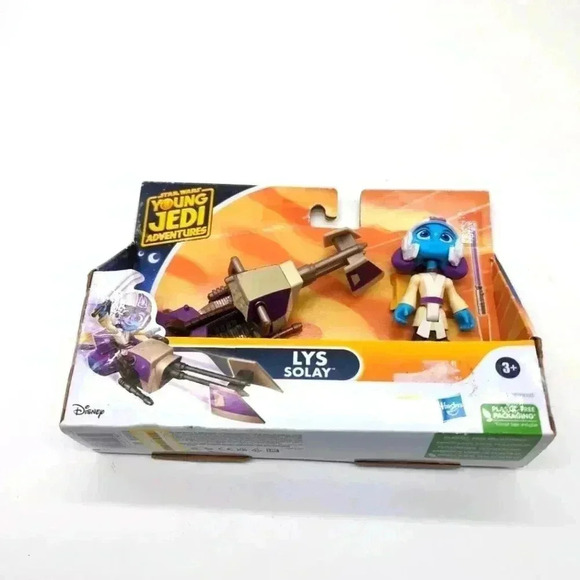 Star Wars Young Jedi Adventures Lys Solay & Speeder Bike Figure & Vehicle - Picture 1 of 4